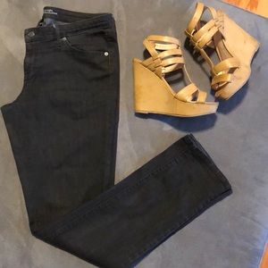 Black Mossimo Mid-Rise, Straight leg Jeans